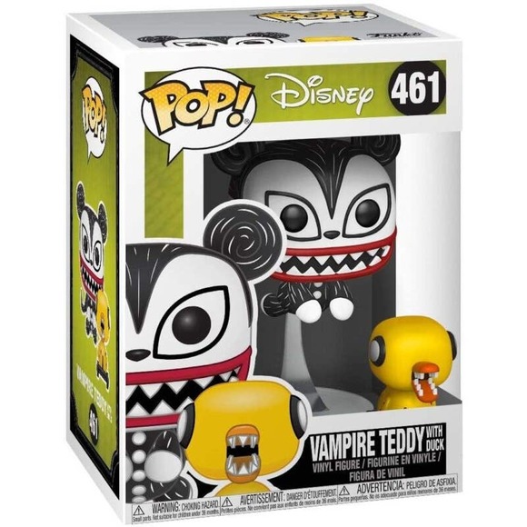 Pop! Disney 461 Vampire Teddy With Undead Duck New In Box Vinyl Figure - Picture 1 of 4